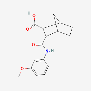 3-[(3-Methoxyphenyl)carbamoyl]bicyclo[2.2.1]heptane-2-carboxylic acid