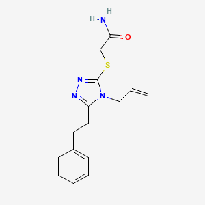 2-[(4-ALLYL-5-PHENETHYL-4H-1,2,4-TRIAZOL-3-YL)SULFANYL]ACETAMIDE