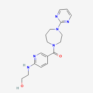 2-({5-[(4-pyrimidin-2-yl-1,4-diazepan-1-yl)carbonyl]pyridin-2-yl}amino)ethanol