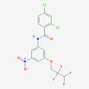 2,4-DICHLORO-N~1~-[3-NITRO-5-(2,2,3,3-TETRAFLUOROPROPOXY)PHENYL]BENZAMIDE