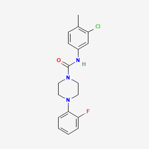 N-(3-chloro-4-methylphenyl)-4-(2-fluorophenyl)piperazine-1-carboxamide