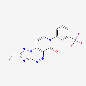 2-ethyl-7-[3-(trifluoromethyl)phenyl]pyrido[4,3-e][1,2,4]triazolo[5,1-c][1,2,4]triazin-6(7H)-one