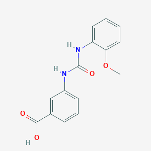 3-{[(2-METHOXYANILINO)CARBONYL]AMINO}BENZOIC ACID