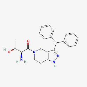 (2S,3R)-2-amino-1-(3-benzhydryl-1,4,6,7-tetrahydropyrazolo[4,3-c]pyridin-5-yl)-3-hydroxybutan-1-one