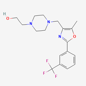 2-[4-({5-methyl-2-[3-(trifluoromethyl)phenyl]-1,3-oxazol-4-yl}methyl)piperazin-1-yl]ethanol