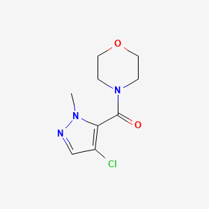 4-[(4-chloro-1-methyl-1H-pyrazol-5-yl)carbonyl]morpholine