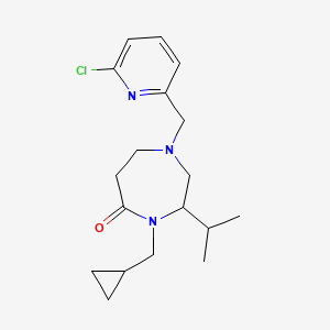 1-[(6-chloropyridin-2-yl)methyl]-4-(cyclopropylmethyl)-3-isopropyl-1,4-diazepan-5-one