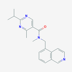 2-isopropyl-N-(isoquinolin-5-ylmethyl)-N,4-dimethylpyrimidine-5-carboxamide