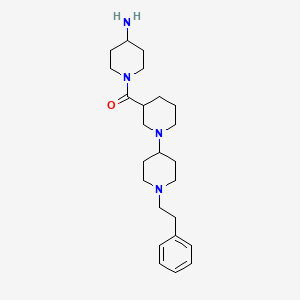 1-{[1'-(2-phenylethyl)-1,4'-bipiperidin-3-yl]carbonyl}piperidin-4-amine