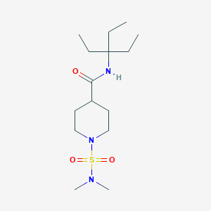 N-(1,1-diethylpropyl)-1-[(dimethylamino)sulfonyl]-4-piperidinecarboxamide