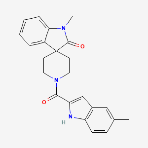 1-methyl-1'-[(5-methyl-1H-indol-2-yl)carbonyl]spiro[indole-3,4'-piperidin]-2(1H)-one