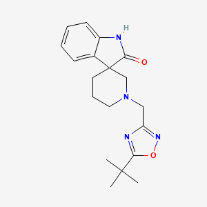 1'-[(5-tert-butyl-1,2,4-oxadiazol-3-yl)methyl]spiro[indole-3,3'-piperidin]-2(1H)-one