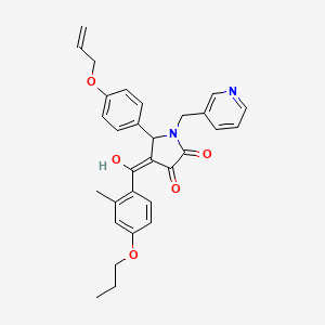 3-HYDROXY-4-(2-METHYL-4-PROPOXYBENZOYL)-5-[4-(PROP-2-EN-1-YLOXY)PHENYL]-1-[(PYRIDIN-3-YL)METHYL]-2,5-DIHYDRO-1H-PYRROL-2-ONE