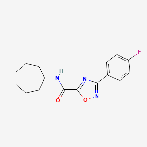 N-cycloheptyl-3-(4-fluorophenyl)-1,2,4-oxadiazole-5-carboxamide