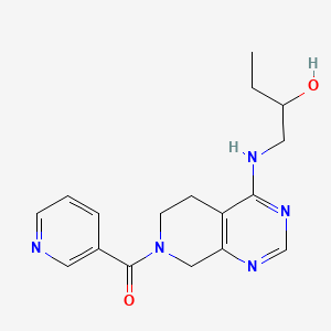 1-{[7-(pyridin-3-ylcarbonyl)-5,6,7,8-tetrahydropyrido[3,4-d]pyrimidin-4-yl]amino}butan-2-ol