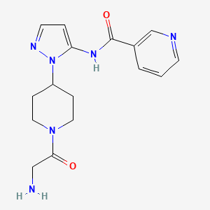 N-[1-(1-glycyl-4-piperidinyl)-1H-pyrazol-5-yl]nicotinamide hydrochloride