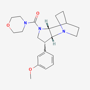 (3R*,3aR*,7aR*)-3-(3-methoxyphenyl)-1-(morpholin-4-ylcarbonyl)octahydro-4,7-ethanopyrrolo[3,2-b]pyridine