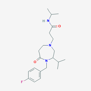 3-[4-(4-fluorobenzyl)-3-isopropyl-5-oxo-1,4-diazepan-1-yl]-N-isopropylpropanamide