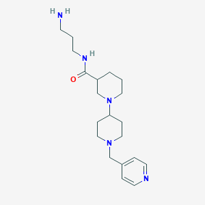 N-(3-aminopropyl)-1'-(pyridin-4-ylmethyl)-1,4'-bipiperidine-3-carboxamide