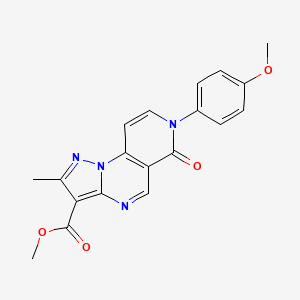 methyl 7-(4-methoxyphenyl)-2-methyl-6-oxo-6,7-dihydropyrazolo[1,5-a]pyrido[3,4-e]pyrimidine-3-carboxylate