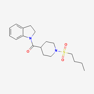 (1-Butylsulfonylpiperidin-4-yl)-(2,3-dihydroindol-1-yl)methanone