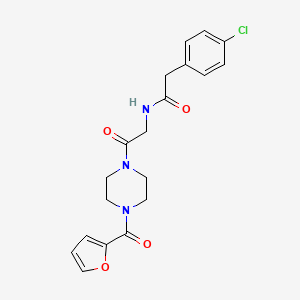 2-(4-chlorophenyl)-N-{2-[4-(2-furoyl)-1-piperazinyl]-2-oxoethyl}acetamide