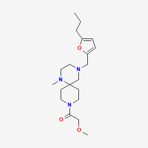 9-(methoxyacetyl)-1-methyl-4-[(5-propyl-2-furyl)methyl]-1,4,9-triazaspiro[5.5]undecane