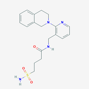 4-(aminosulfonyl)-N-{[2-(3,4-dihydroisoquinolin-2(1H)-yl)pyridin-3-yl]methyl}butanamide