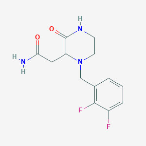 2-[1-(2,3-difluorobenzyl)-3-oxo-2-piperazinyl]acetamide