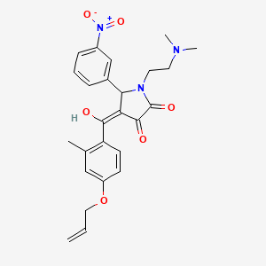 4-[4-(allyloxy)-2-methylbenzoyl]-1-[2-(dimethylamino)ethyl]-3-hydroxy-5-(3-nitrophenyl)-1,5-dihydro-2H-pyrrol-2-one