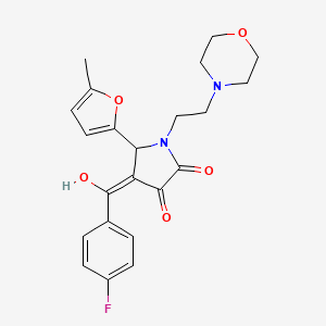 4-(4-fluorobenzoyl)-3-hydroxy-5-(5-methylfuran-2-yl)-1-[2-(morpholin-4-yl)ethyl]-2,5-dihydro-1H-pyrrol-2-one