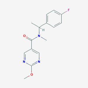 N-[1-(4-fluorophenyl)ethyl]-2-methoxy-N-methylpyrimidine-5-carboxamide