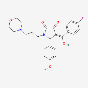 4-(4-fluorobenzoyl)-3-hydroxy-5-(4-methoxyphenyl)-1-[3-(morpholin-4-yl)propyl]-2,5-dihydro-1H-pyrrol-2-one