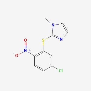 2-[(5-chloro-2-nitrophenyl)sulfanyl]-1-methyl-1H-imidazole