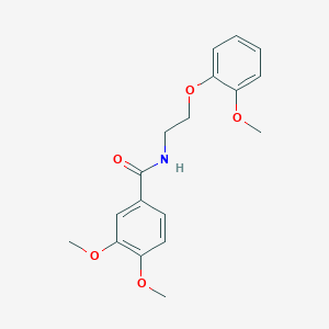 3,4-dimethoxy-N-[2-(2-methoxyphenoxy)ethyl]benzamide