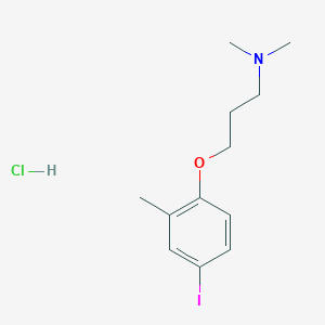 3-(4-iodo-2-methylphenoxy)-N,N-dimethylpropan-1-amine;hydrochloride