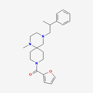 9-(2-furoyl)-1-methyl-4-(2-phenylpropyl)-1,4,9-triazaspiro[5.5]undecane