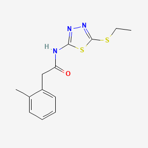 N-[5-(ethylsulfanyl)-1,3,4-thiadiazol-2-yl]-2-(2-methylphenyl)acetamide