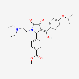 methyl 4-[1-[2-(diethylamino)ethyl]-4-hydroxy-3-(4-isopropoxybenzoyl)-5-oxo-2,5-dihydro-1H-pyrrol-2-yl]benzoate