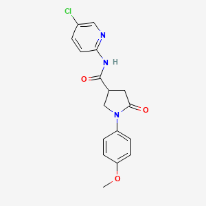 N-(5-chloropyridin-2-yl)-1-(4-methoxyphenyl)-5-oxopyrrolidine-3-carboxamide