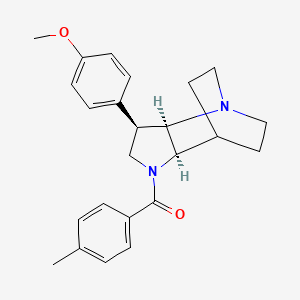 [(2R,3R,6R)-3-(4-methoxyphenyl)-1,5-diazatricyclo[5.2.2.02,6]undecan-5-yl]-(4-methylphenyl)methanone