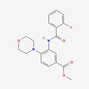 methyl 3-[(2-fluorobenzoyl)amino]-4-morpholin-4-ylbenzoate