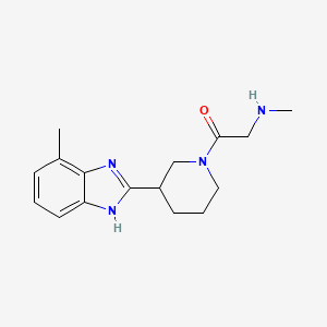 N-methyl-2-[3-(4-methyl-1H-benzimidazol-2-yl)piperidin-1-yl]-2-oxoethanamine