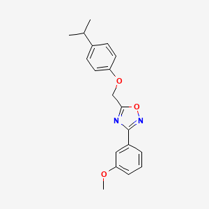 3-(3-Methoxyphenyl)-5-{[4-(propan-2-yl)phenoxy]methyl}-1,2,4-oxadiazole