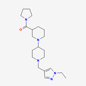 1'-[(1-ethyl-1H-pyrazol-4-yl)methyl]-3-(pyrrolidin-1-ylcarbonyl)-1,4'-bipiperidine