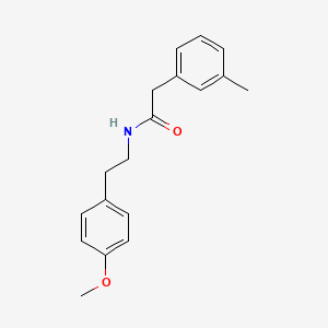 molecular formula C18H21NO2 B5448954 N-[2-(4-methoxyphenyl)ethyl]-2-(3-methylphenyl)acetamide 