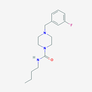 N-butyl-4-[(3-fluorophenyl)methyl]piperazine-1-carboxamide