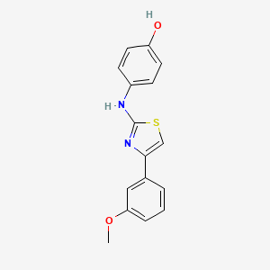 4-{[4-(3-methoxyphenyl)-1,3-thiazol-2-yl]amino}phenol