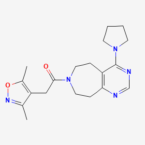 7-[(3,5-dimethylisoxazol-4-yl)acetyl]-4-pyrrolidin-1-yl-6,7,8,9-tetrahydro-5H-pyrimido[4,5-d]azepine