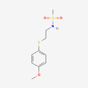 N-{2-[(4-methoxyphenyl)thio]ethyl}methanesulfonamide